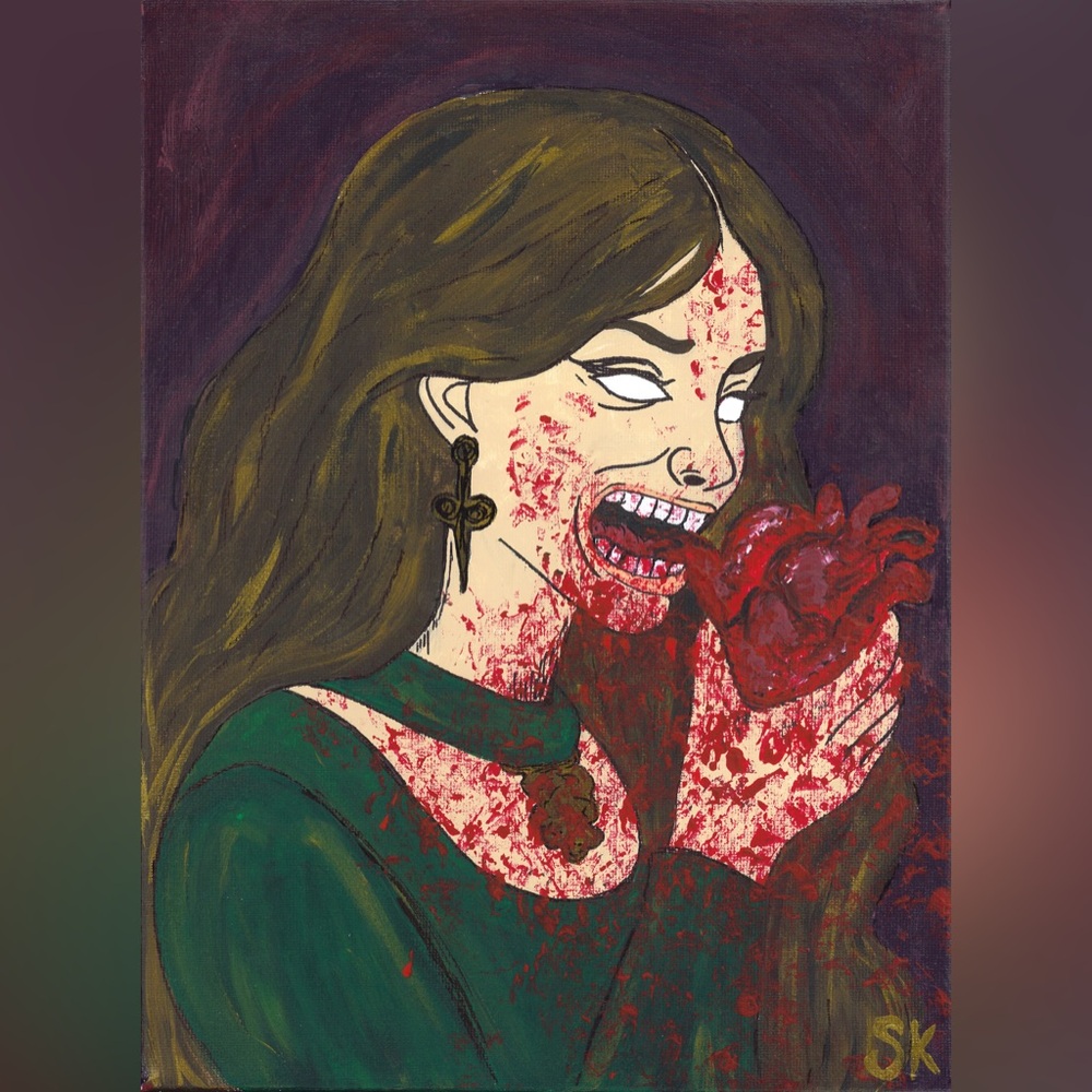 8x10 Maneater Art Print
